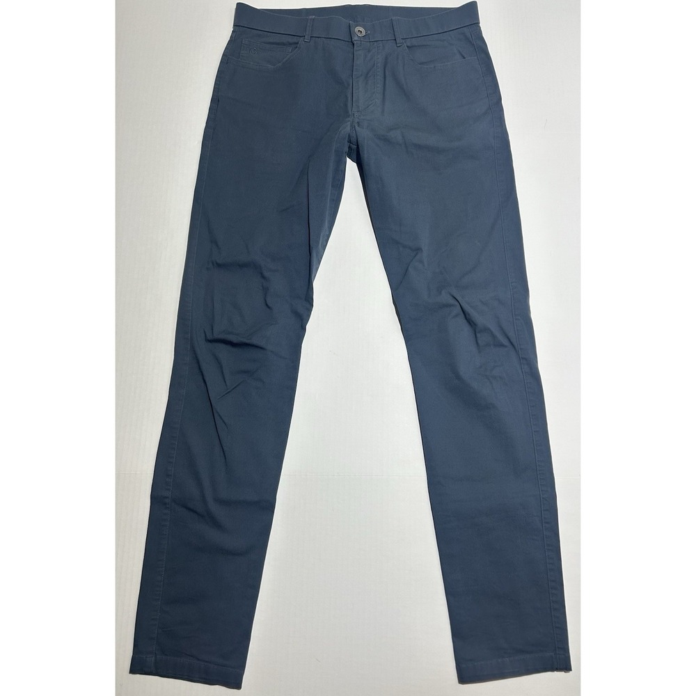 Greyson Pants Mens 34x34 Blue Amagansett 5 Pocket Light Cotton Stretch Slim